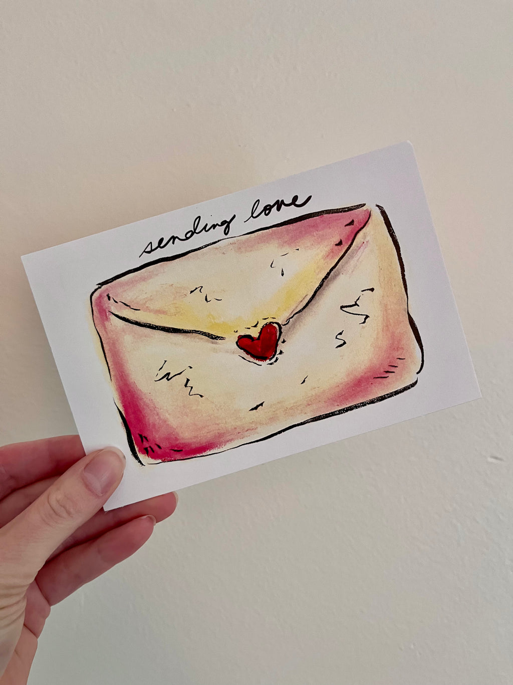 "Sending Love" Postcard